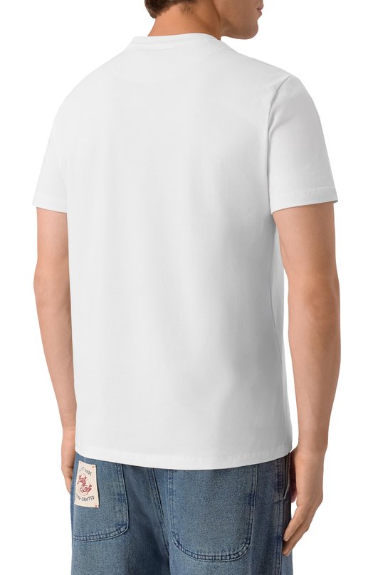 Хлопковая футболка Dirk Bikkembergs BMT1237 Белый  BMT1237 Фото 4