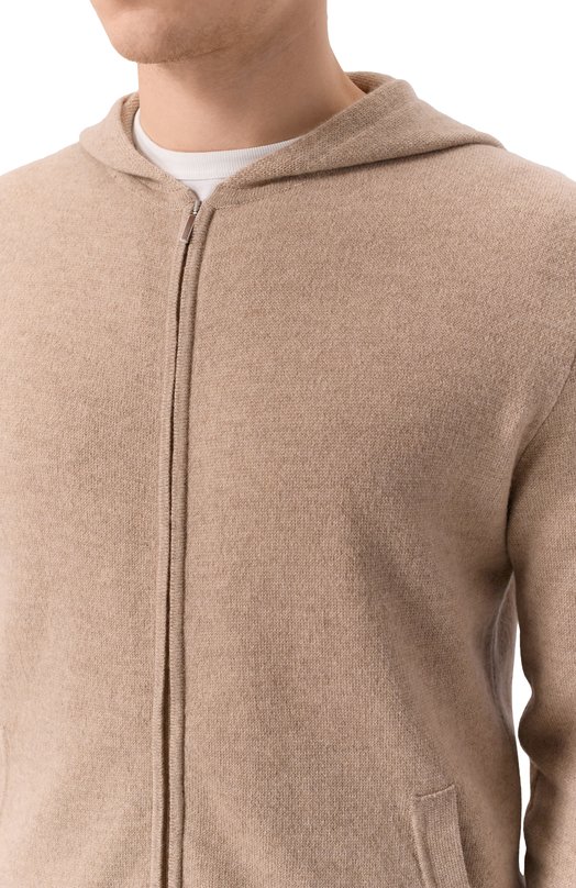 Кашемировый кардиган Andrea Campagna TS01-2221 Бежевый  TS01-2221 Фото 5