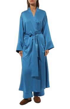 Халат из вискозы KLEED LOUNGEWEAR, арт. AW24R0BJN/BLUE, фото 1