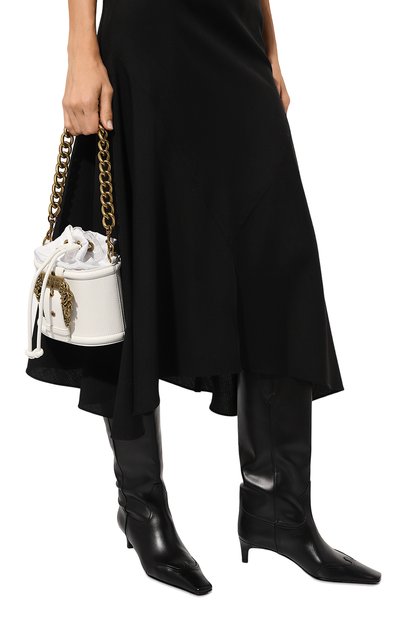 Сумка VERSACE JEANS COUTURE белого цвета по цене 22800 руб., арт. 75VA4BF3/ZS827, фото 2 Сумка VERSACE JEANS COUTURE, арт. 75VA4BF3/ZS827, фото 2