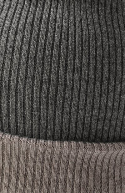 Кашемировая шапка BRUNELLO CUCINELLI серого цвета по цене 49950 руб., арт. M2293600W, фото 3 Кашемировая шапка BRUNELLO CUCINELLI, арт. M2293600W, фото 3