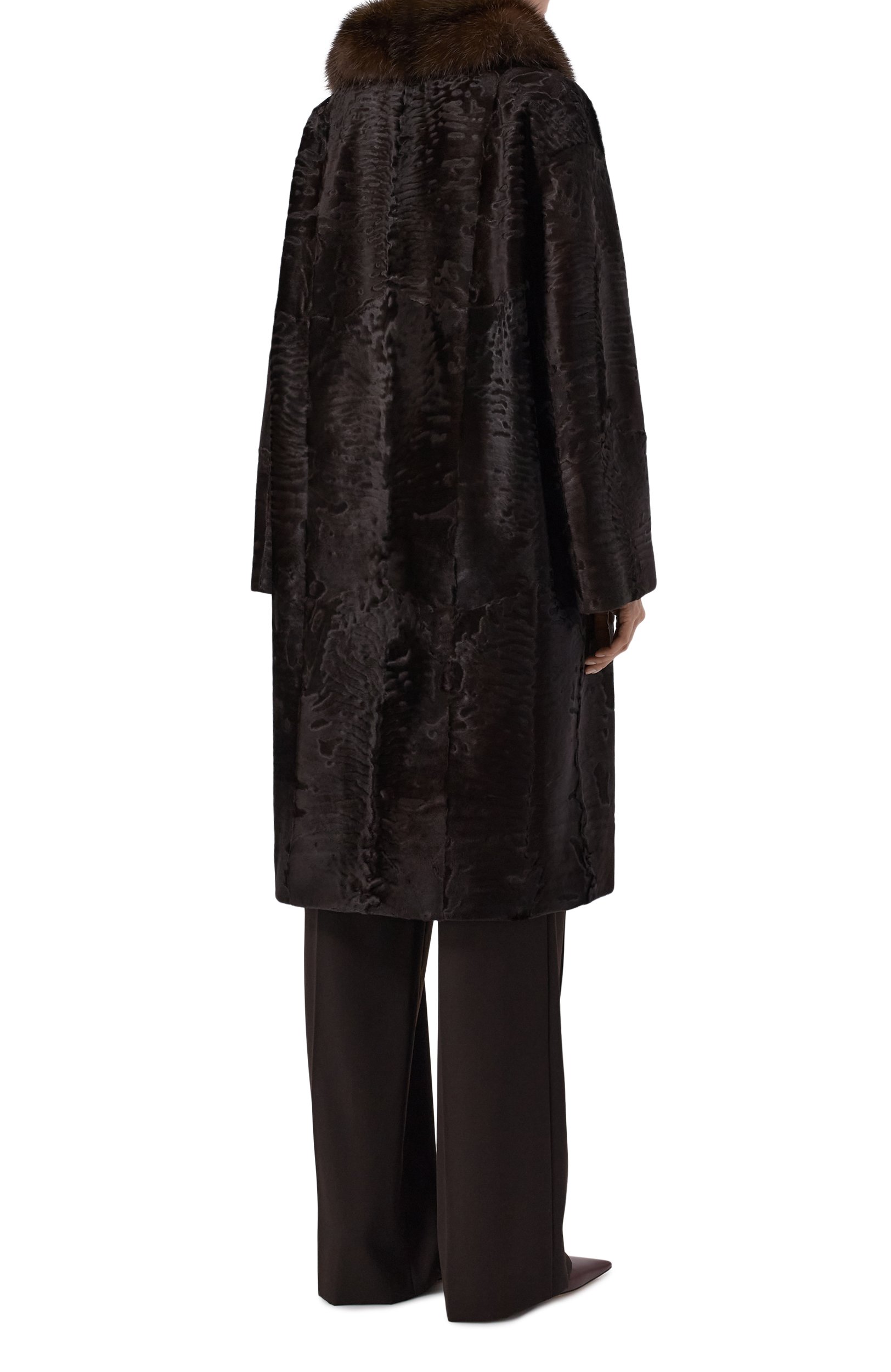 Шуба из каракульчи с отделкой из соболя VICTORIA KUSENKOVA, арт. 707113304447, фото 4