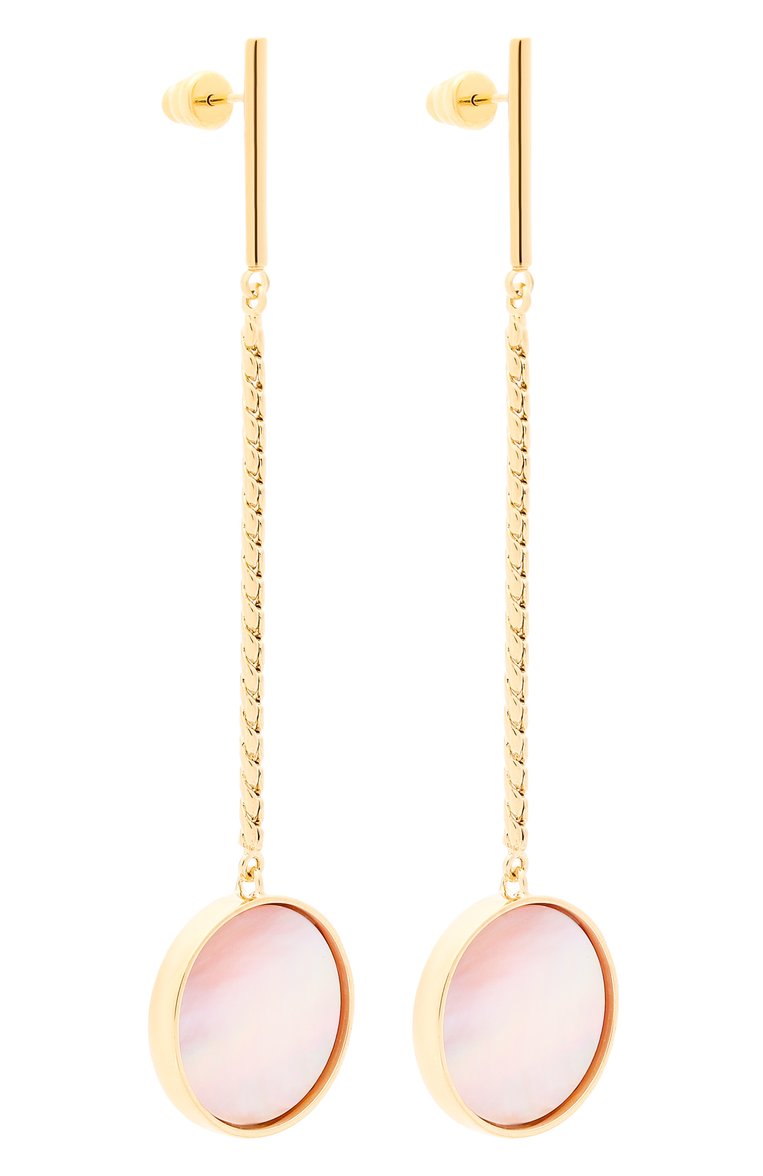 Женские серьги CRYSTALLINE JEWELLERY розового цвета, арт. 394A | Фото 3 (Нос: Не проставлено; Региональные ограничения белый список (Axapta Mercury): Не проставлено; Материал: Металл, Камень)