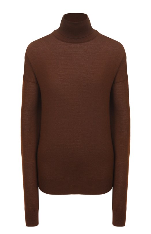 Водолазка из шерсти и кашемира Saint Laurent 850335/YAPK2 Коричневый 850335/YAPK2