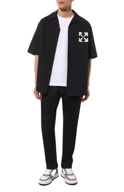 Хлопковая рубашка OFF-WHITE, арт. OMGA196C99FAB0041001, фото 2