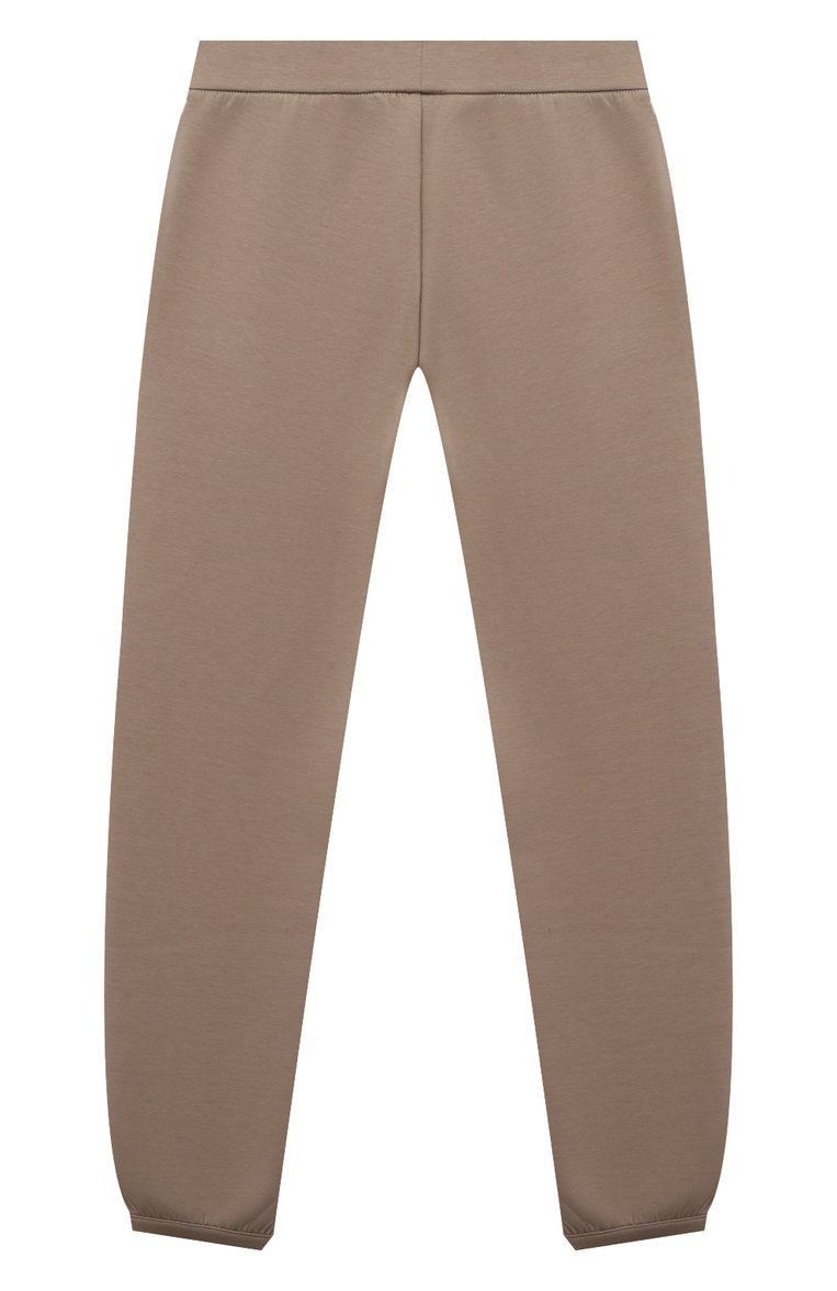 Детская комплект из толстовки и брюк EMPORIO ARMANI бежевого цвета, арт. 6D3V01/1JHSZ | Фото 6 (Рукава: Длинные; Материал внешний: Хлопок; Девочки Кросс-КТ: Костюмы-спорт; Ростовка одежда: 6 лет | 116 см, 10 - 11 лет | 140 - 146см, 7 лет | 122 см, 8 лет | 128 см, 13 - 15 лет | 158 см, 16 лет | 164 см, 4 года | 104 см, 5 лет | 110 см)