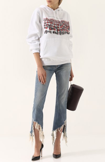 Хлопковая толстовка с принтом и капюшоном UNFORTUNATE PORTRAIT, арт. AMERICAN H0RR0R ST0RY/H00DIE, фото 2