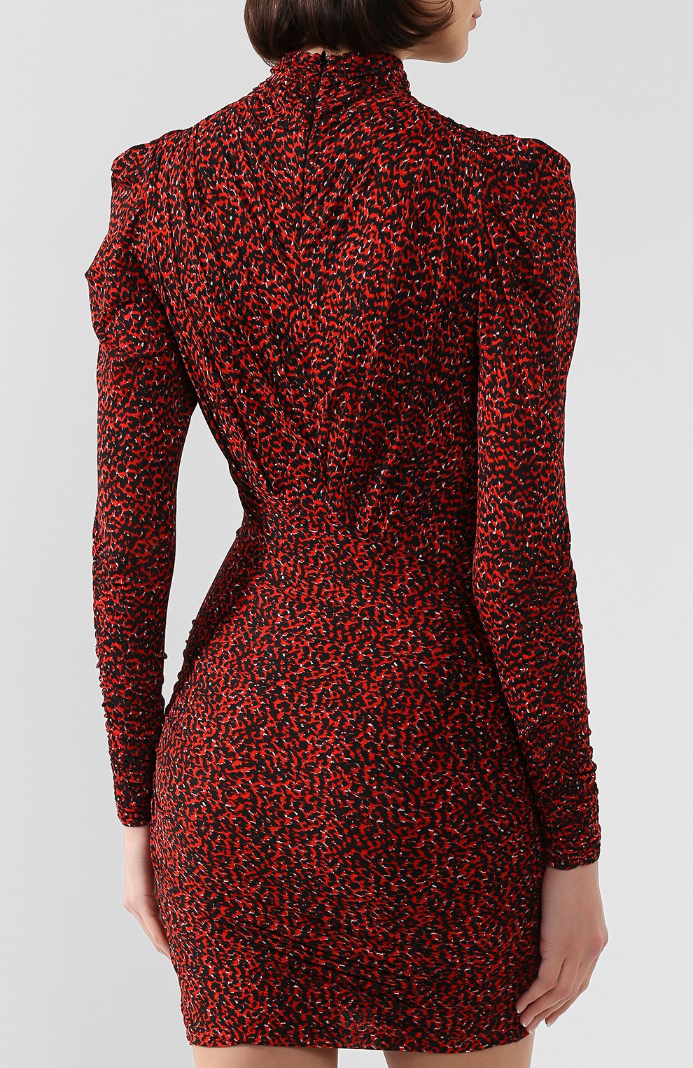 Платье из вискозы ISABEL MARANT красного цвета по цене 59500 руб., арт. R01496-19A026I/JIS0LA, фото 4 Платье из вискозы ISABEL MARANT, арт. R01496-19A026I/JIS0LA, фото 4