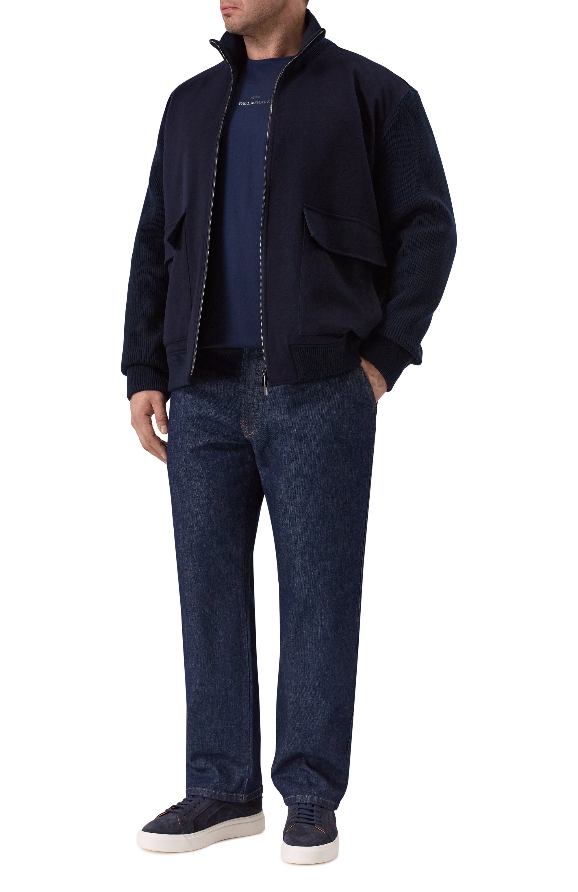 Хлопковая футболка PAUL&SHARK, арт. 26411040, фото 2