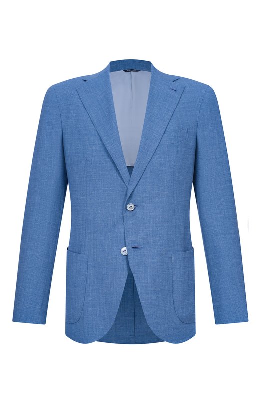 Пиджак из шерсти и шелка Andrea Campagna SALINA/T26161 Голубой SALINA/T26161