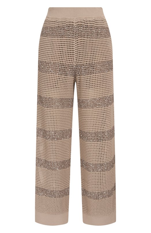 Хлопковые брюки Brunello Cucinelli M58772889 Бежевый M58772889