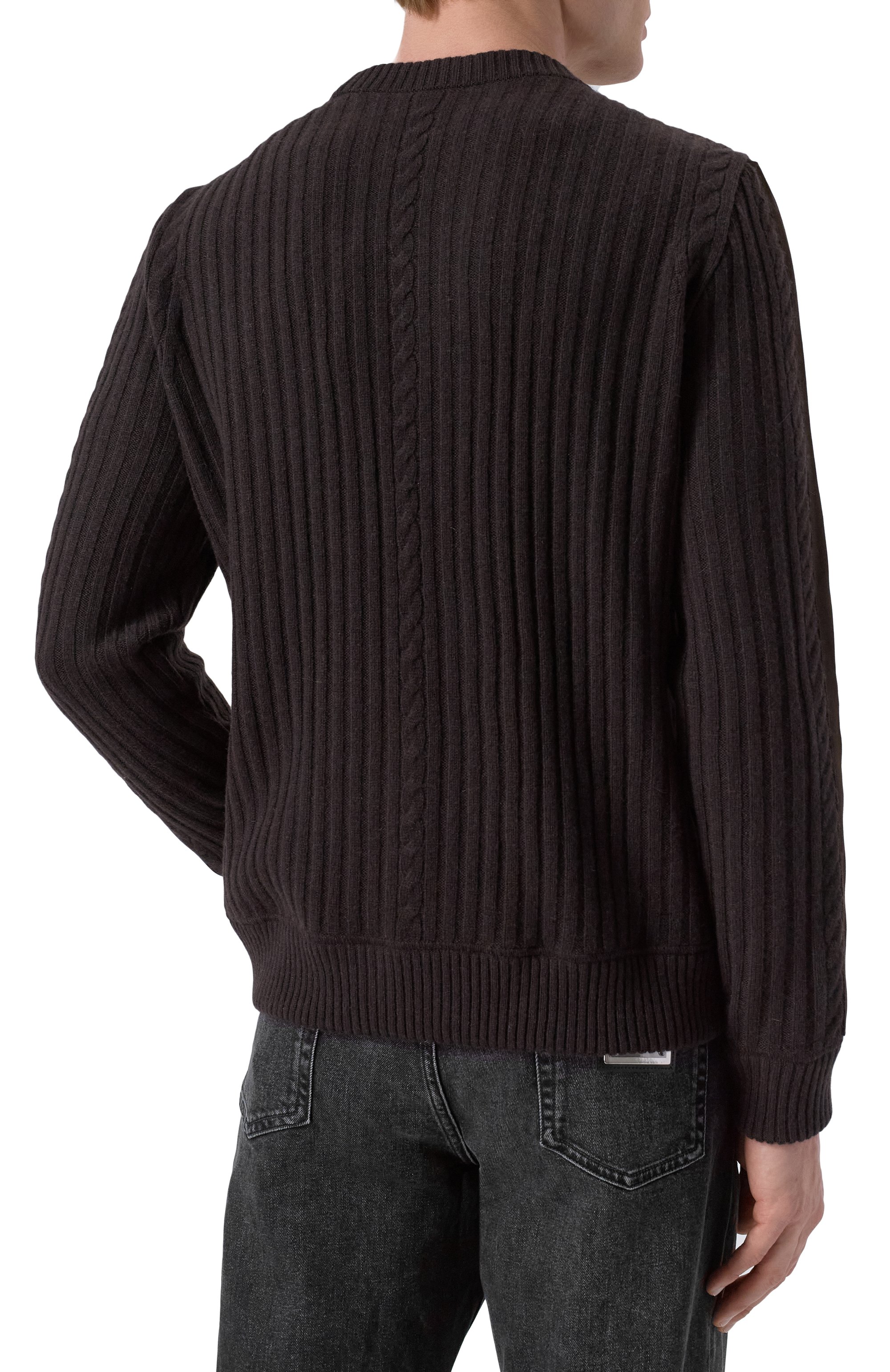 Кашемировый свитер с замшевой отделкой MVST, арт. M25.1MM.K011/K003, фото 4