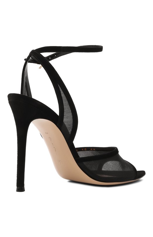 Комбинированные босоножки Dorotea 105 Gianvito Rossi G32611.15RIC.C0ZNENE Чёрный  G32611.15RIC.C0ZNENE Фото 5