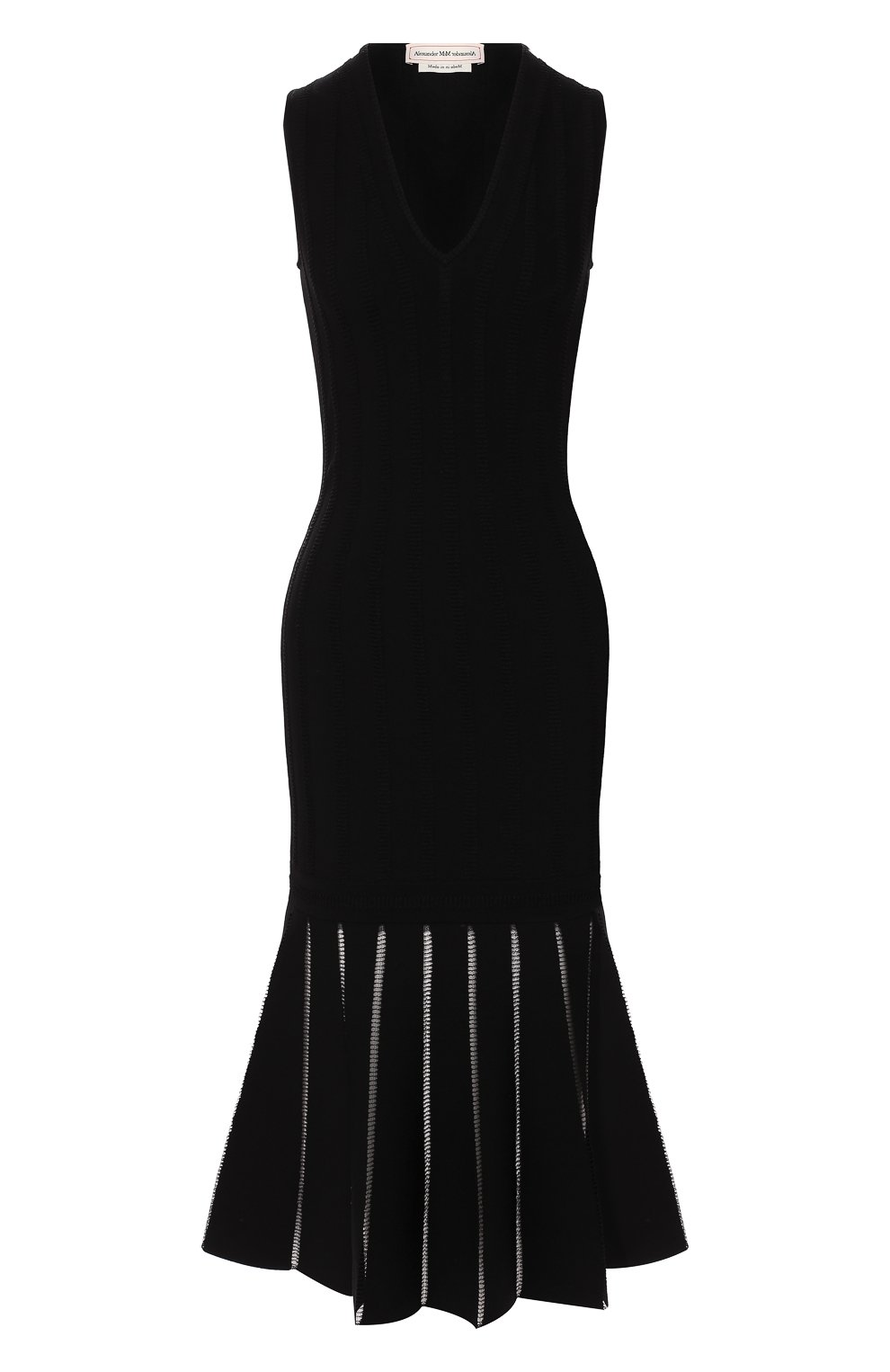 Платье из вискозы ALEXANDER MCQUEEN черного цвета по цене 191000 руб., арт. 594979/Q1AI8, фото 1 Платье из вискозы ALEXANDER MCQUEEN, арт. 594979/Q1AI8, фото 1