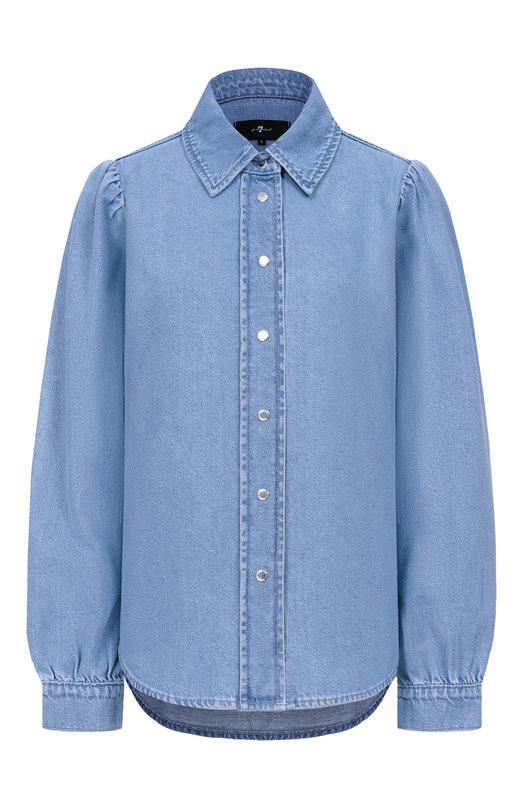 Джинсовая рубашка Puff Sleever  7 For All Mankind 7U7RTE38-1BA Голубой 7U7RTE38-1BA