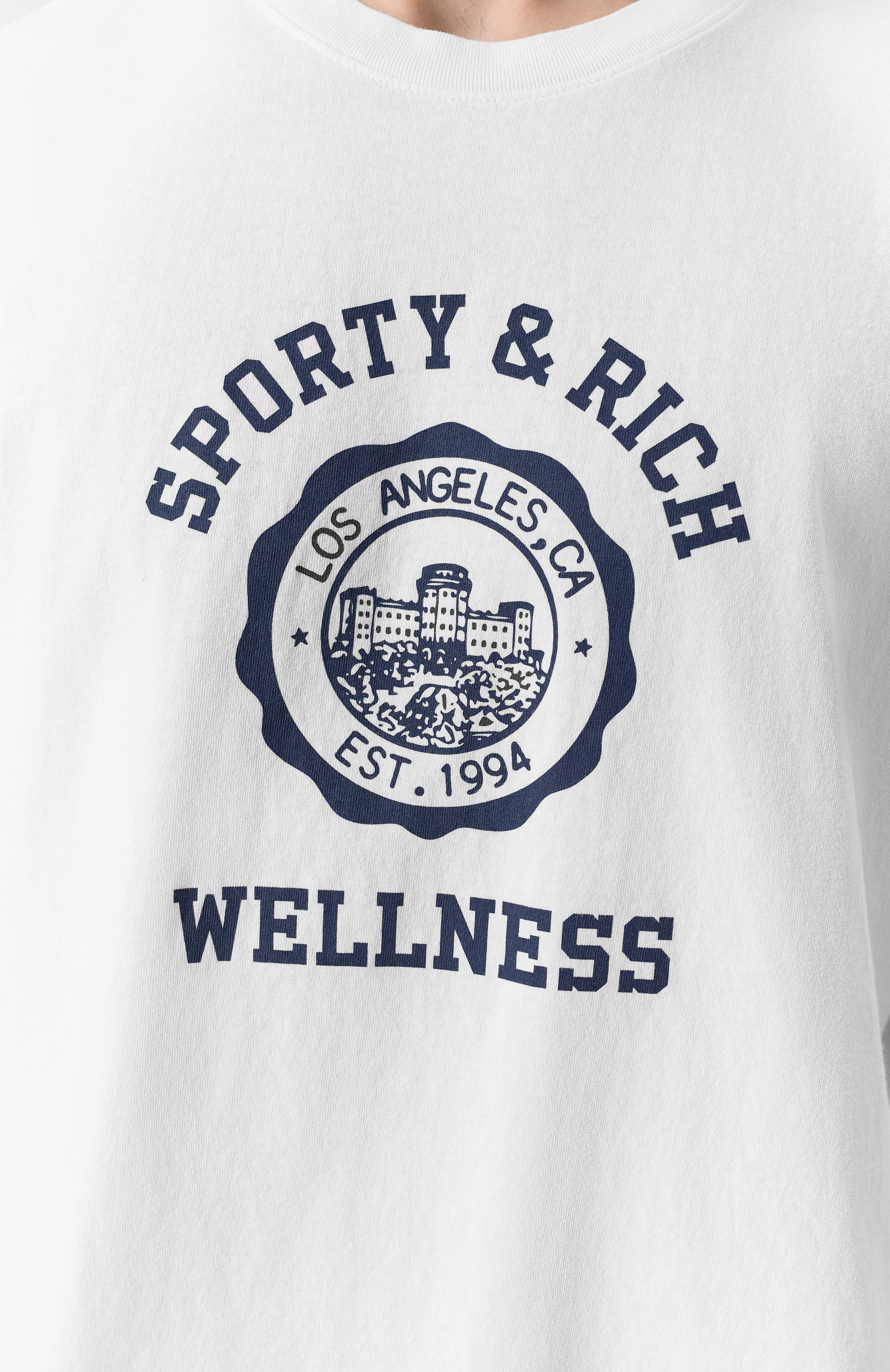 Хлопковая футболка SPORTY AND RICH, арт. T0043508033WH01, фото 5