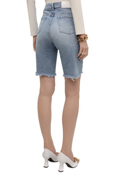 Джинсовые шорты 7 FOR ALL MANKIND голубого цвета по цене 18300 руб., арт. JS0SC100BA, фото 4 Джинсовые шорты 7 FOR ALL MANKIND, арт. JS0SC100BA, фото 4