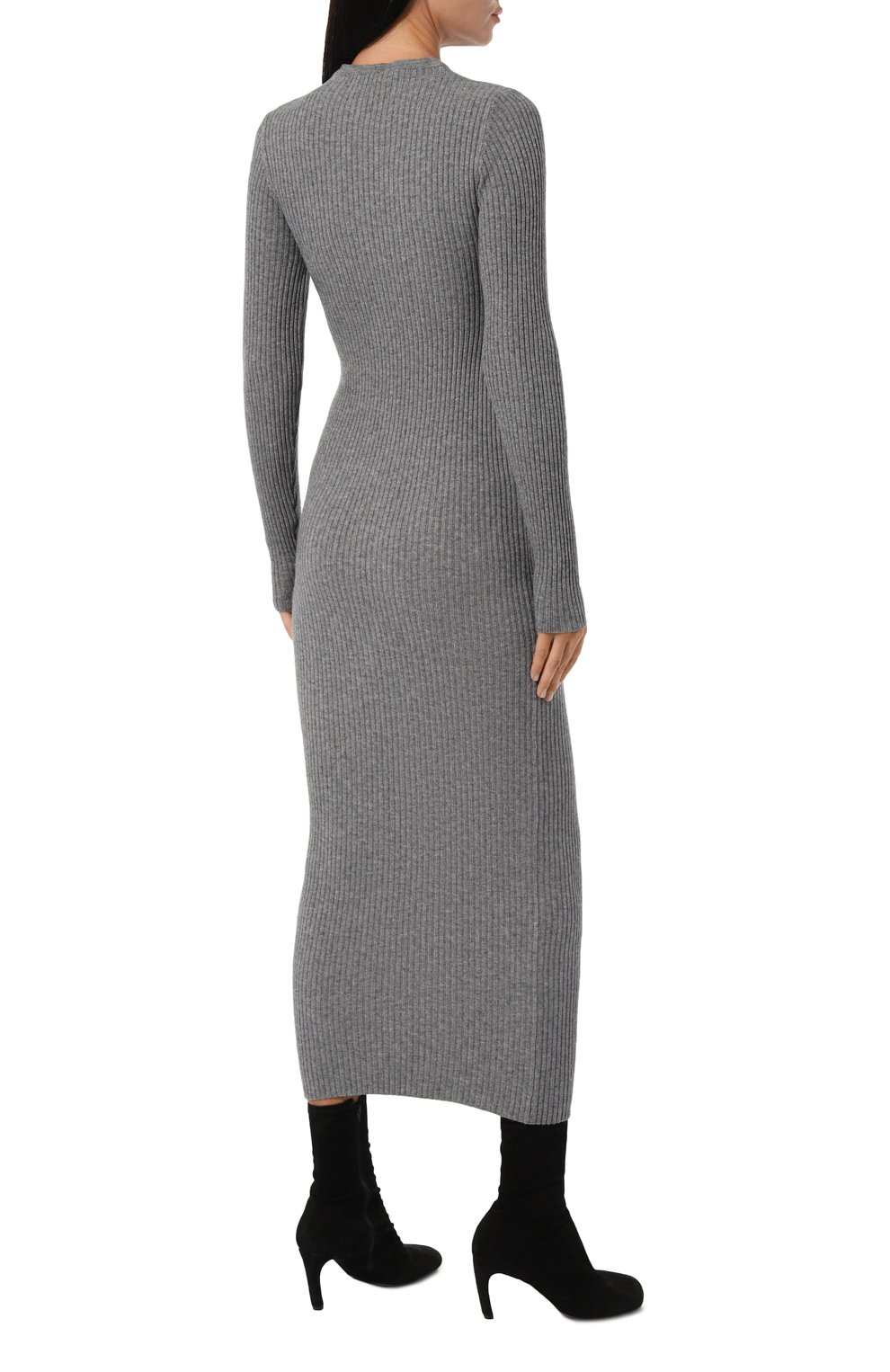 Платье PIETRO BRUNELLI серого цвета по цене 19950 руб., арт. AGM059/VIM038, фото 4 Платье PIETRO BRUNELLI, арт. AGM059/VIM038, фото 4
