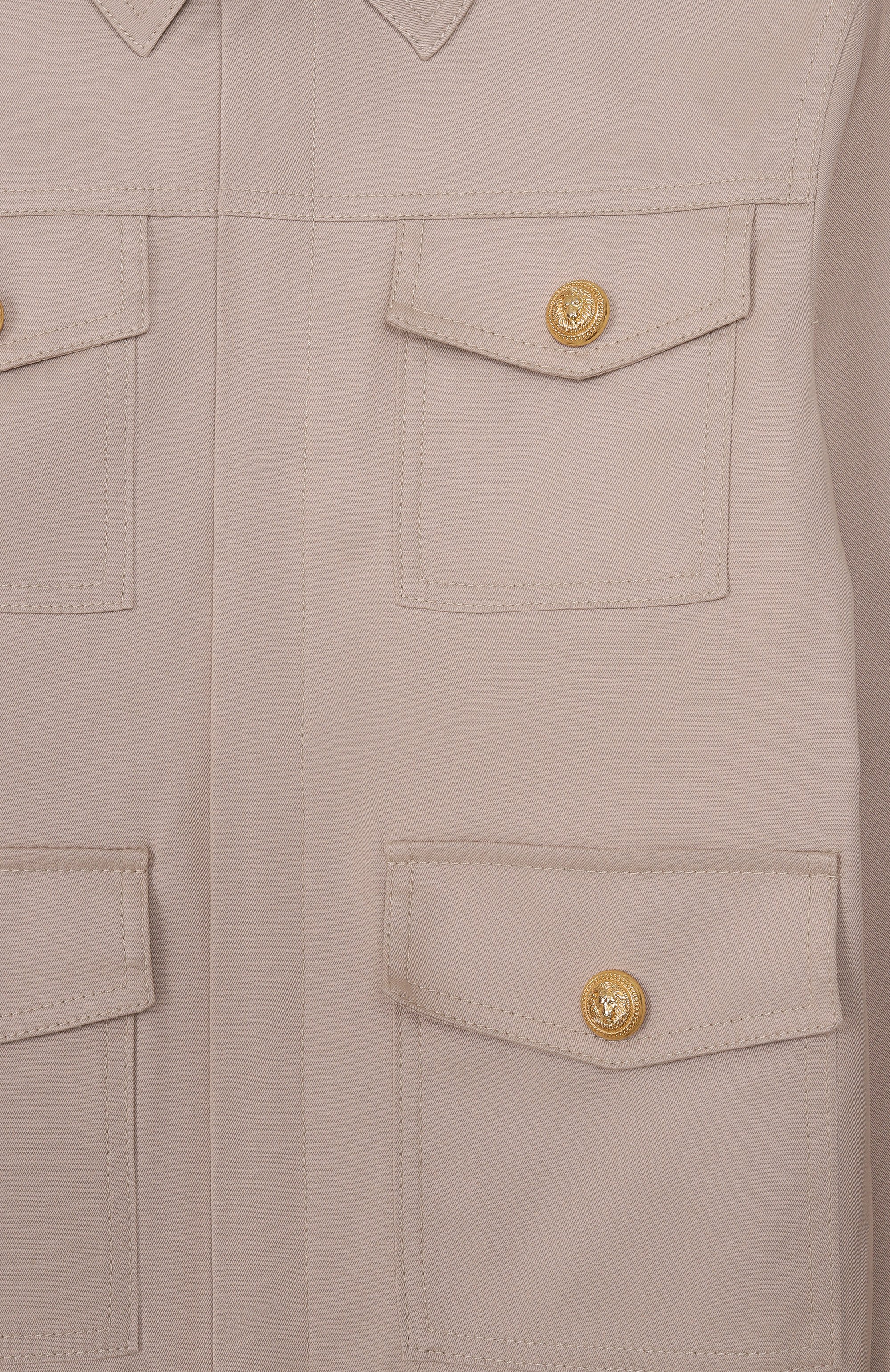 Хлопковая куртка-рубашка BALMAIN, арт. BY2P47, фото 3