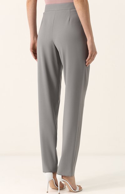 Однотонные шерстяные брюки с защипами GIORGIO ARMANI, арт. WAP57T/WA527, фото 4