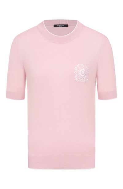 Женский пуловер из шелка и хлопка BALMAIN, арт. FF1KA115/KI86