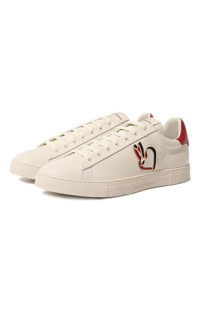 Кожаные кеды EMPORIO ARMANI, арт. X4X565/XN752, фото 1