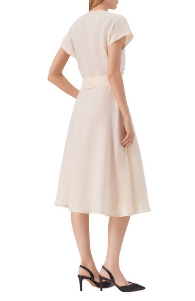 Льняное платье KITON, арт. D61341H09690, фото 3