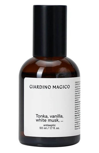 Женского парфюмированный антисептик tonka, vanilla, white musk (50ml) GIARDINO MAGICO, арт. 4640200324542