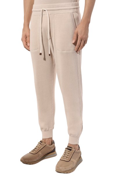 Хлопковые джоггеры BRUNELLO CUCINELLI, арт. M2920B2310, фото 3