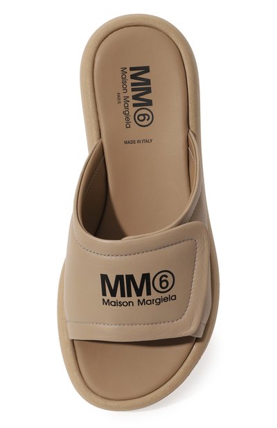 Кожаные шлепанцы MM6, арт. 73379/36-40, фото 4