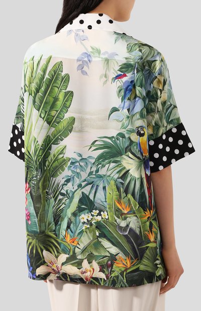Шелковая рубашка DOLCE & GABBANA, арт. F5N17T/GDV32, фото 4
