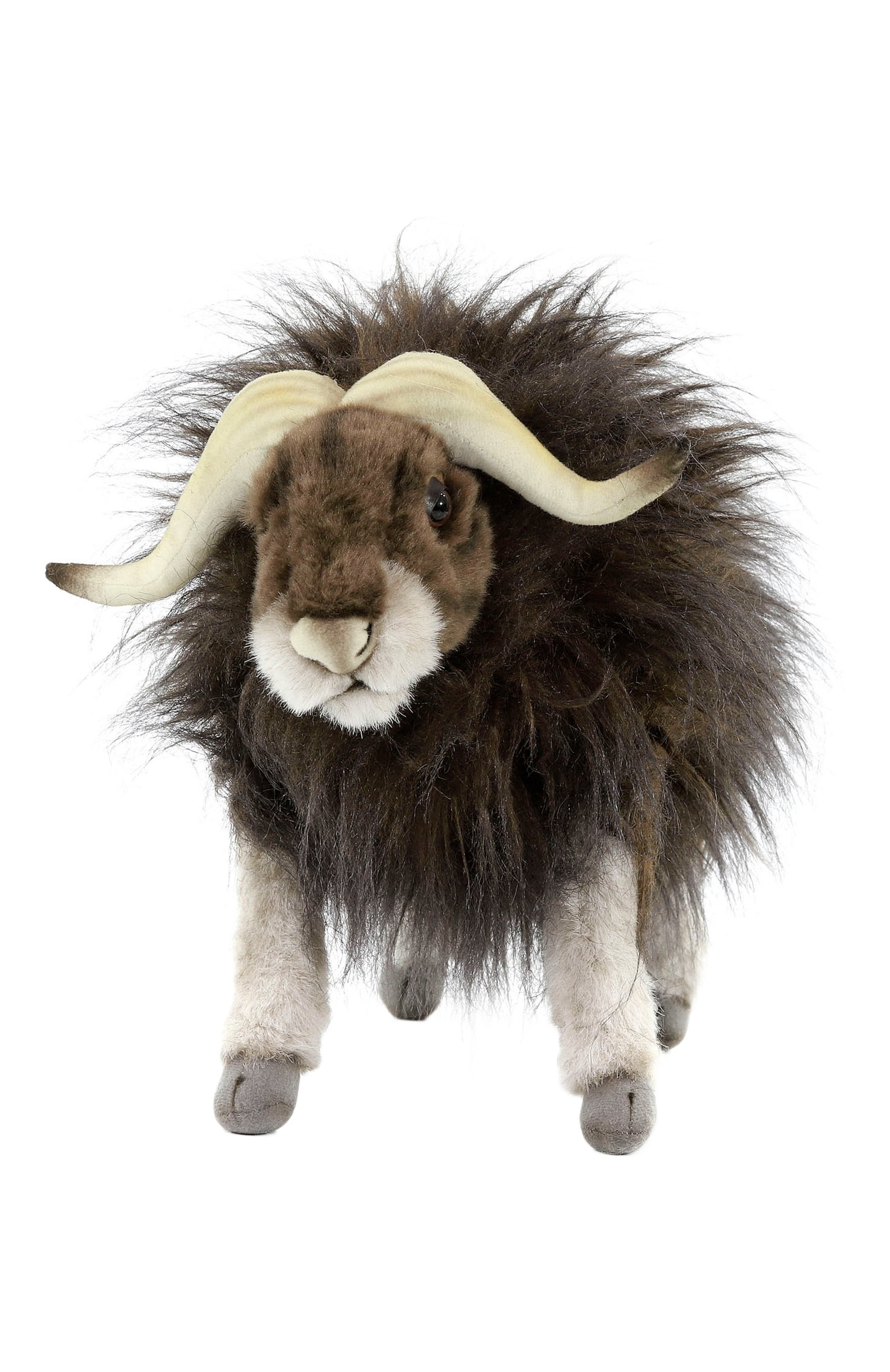 Мягкая игрушка овцебык HANSA коричневого цвета по цене 15270 руб., арт. 5572, фото 2 Мягкая игрушка овцебык HANSA, арт. 5572, фото 2