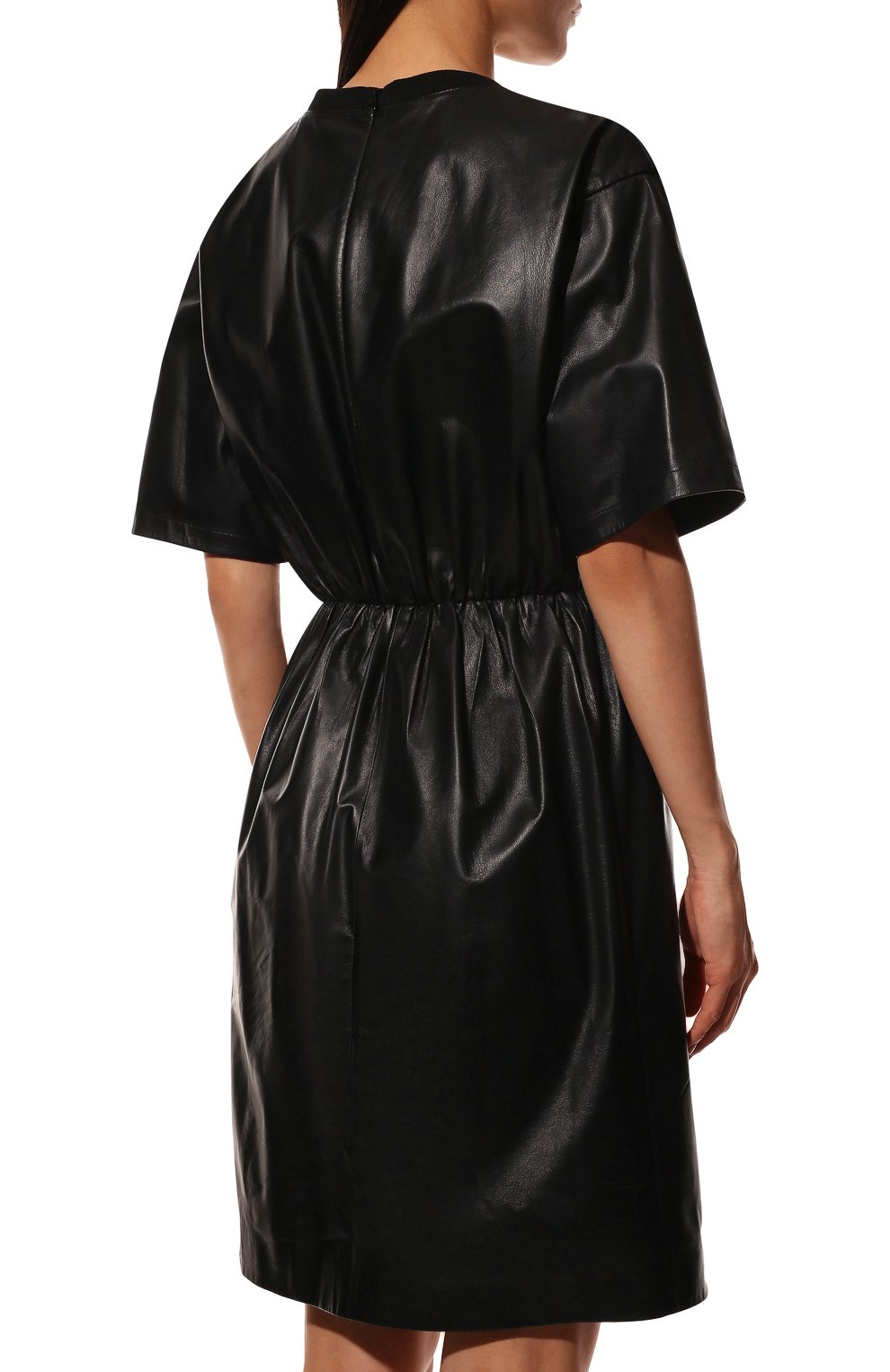 Кожаное платье PRADA черного цвета по цене 435000 руб., арт. 53413-08P-F0002, фото 4 Кожаное платье PRADA, арт. 53413-08P-F0002, фото 4
