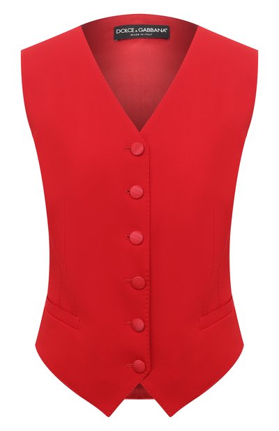 Жилет из шерсти и шелка DOLCE & GABBANA, арт. F79H6T/FUCC6, фото 1