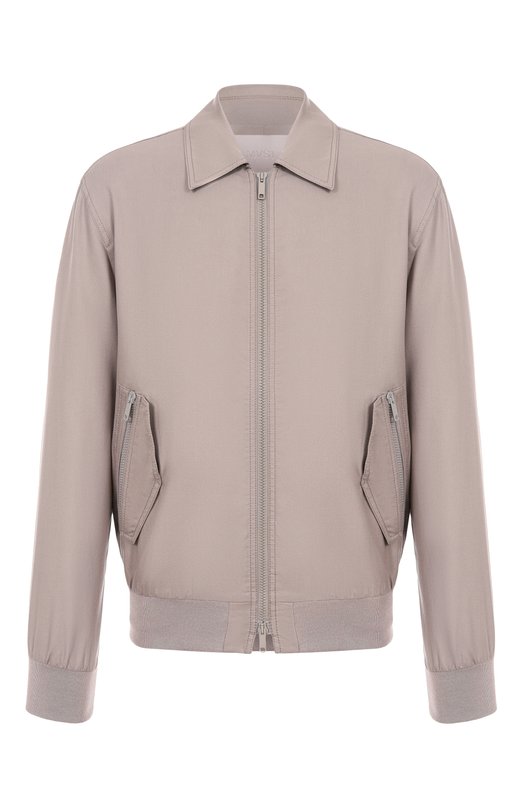 Бомбер из хлопка и шелка MVST 25E/X1P/0/0031/0207 Бежевый 25E/X1P/0/0031/0207