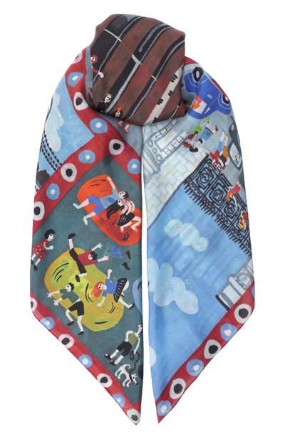 Шелковая шаль парк горького GOURJI, арт. 91148137/446185108, фото 1