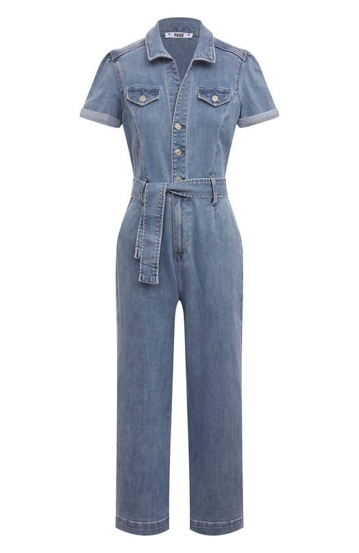 фото Джинсовый комбинезон shortsleeve anessa jumpsuit paige