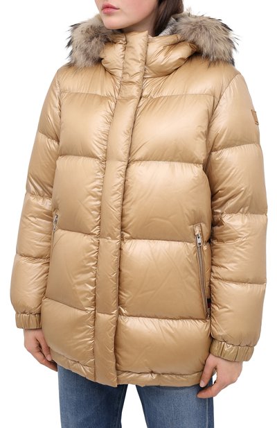 Пуховик WOOLRICH бежевого цвета по цене 92450 руб., арт. CFWW0U0285FR/UT1702, фото 3 Пуховик WOOLRICH, арт. CFWW0U0285FR/UT1702, фото 3