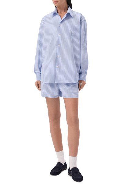 Хлопковая рубашка SPORTY AND RICH, арт. SI00674326BL154, фото 2