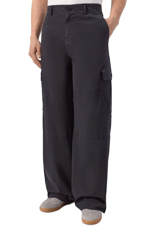 Хлопковые брюки-карго Dries Van Noten 020914/3321 Чёрный  020914/3321 Фото 3