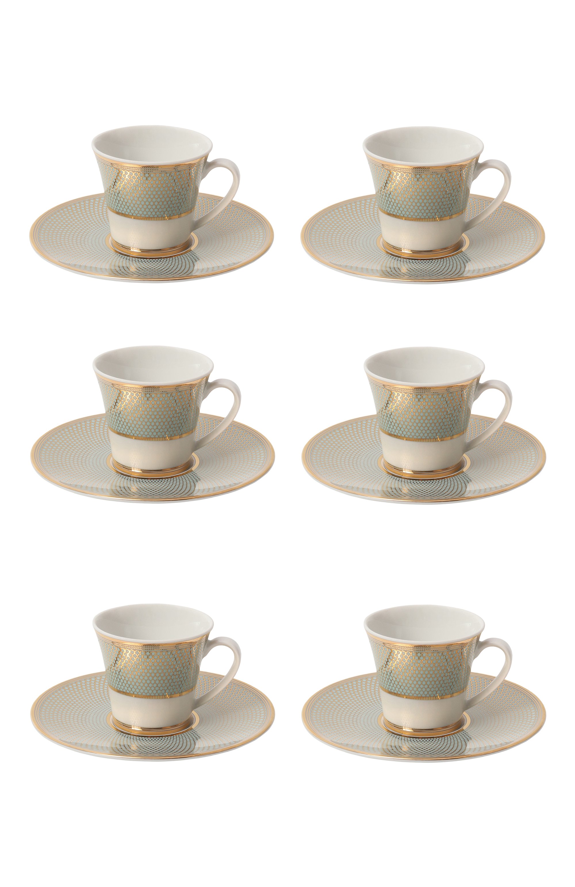 Набор из шести кофейных чашек с блюдцами ocean STEFANO RICCI, арт. 0TC002/0CEAN/6, фото 10