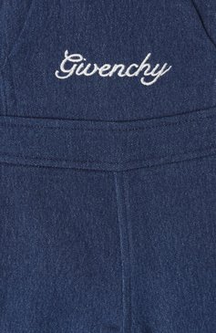 Детский комплект из комбинезона и боди GIVENCHY синего цвета, арт. H30616 | Фото 4 (Нос: Не проставлено; Материал сплава: П�роставлено; Кросс-КТ НВ: Костюм; Ростовка одежда: 6 мес | 68 см, 3 мес | 62 см, 9 мес | 74 см, 12 мес | 80 см)