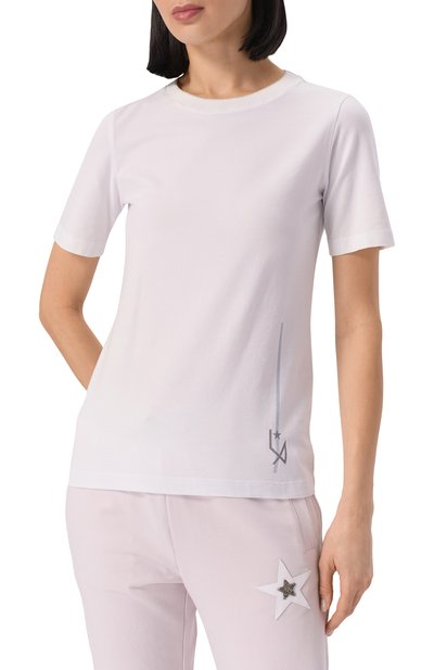 Хлопковая футболка LORENA ANTONIAZZI, арт. P2575TS24B/9783, фото 3