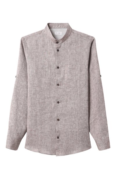 Льняная рубашка BRUNELLO CUCINELLI, арт. BM684C330C