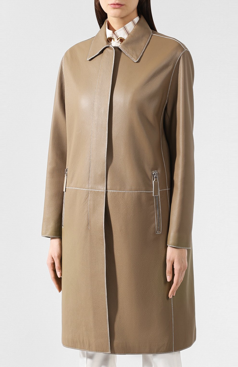 Кожаное пальто BOTTEGA VENETA, арт. 542479/VEZU0, фото 3