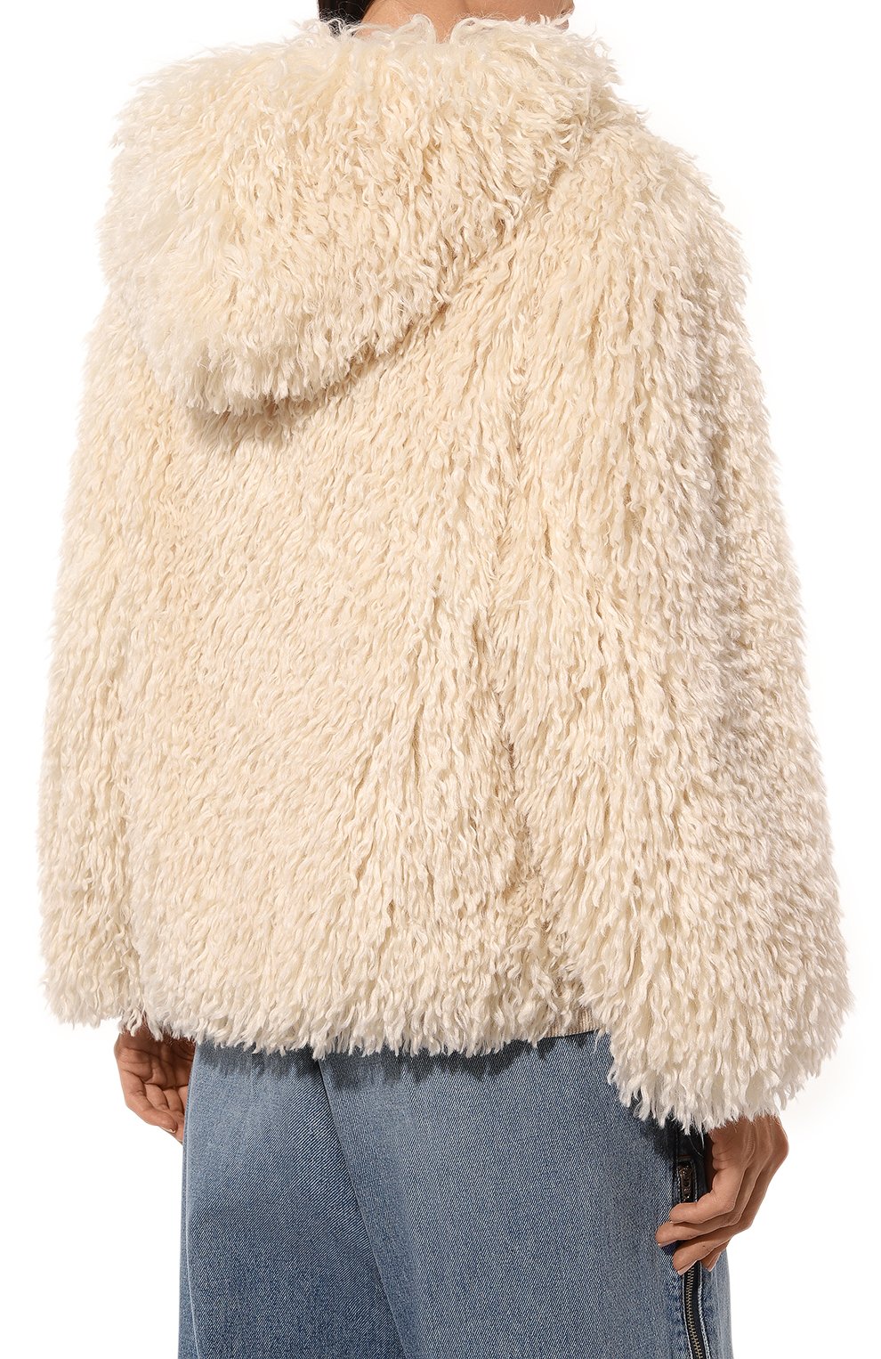 Шуба MSGM кремового цвета по цене 67600 руб., арт. 3741MDH22/247531, фото 4 Шуба MSGM, арт. 3741MDH22/247531, фото 4