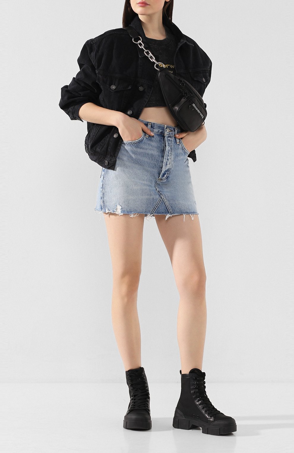 Джинсовая юбка AGOLDE, арт. A068F-811, фото 2