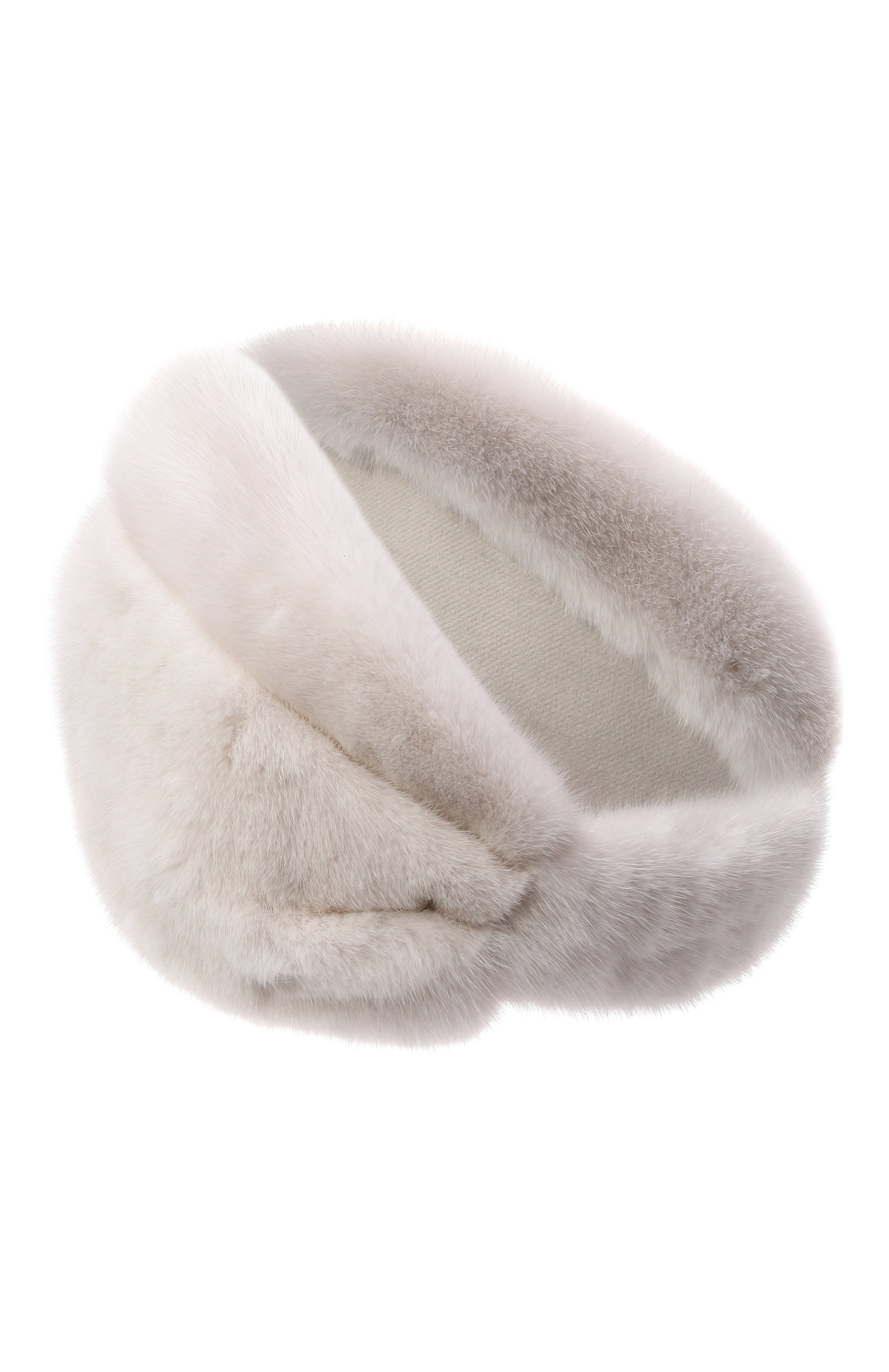 Меховая чалма из норки MVST кремового цвета по цене 68500 руб., арт. MH-05 MINK PEARL, фото 2 Меховая чалма из норки MVST, арт. MH-05 MINK PEARL, фото 2