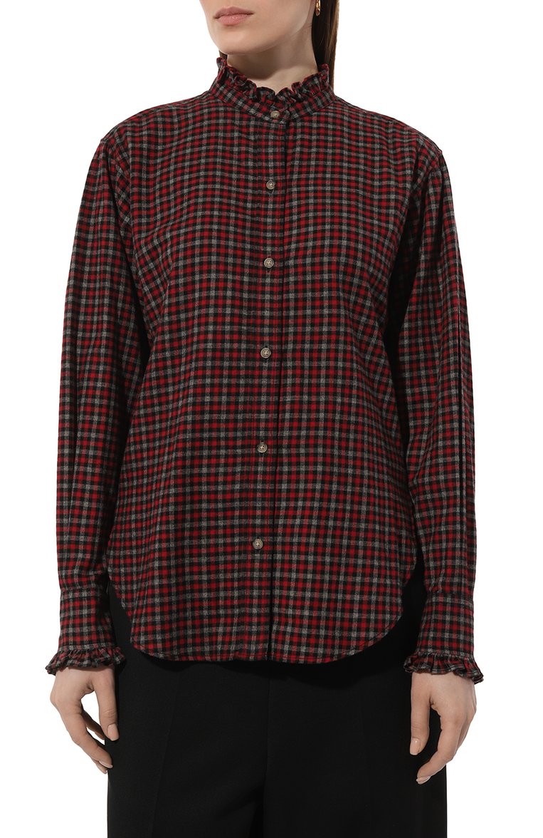 Хлопковая блузка ISABEL MARANT ETOILE, арт. 24PCH0016FC-B1I02E, фот�о 3