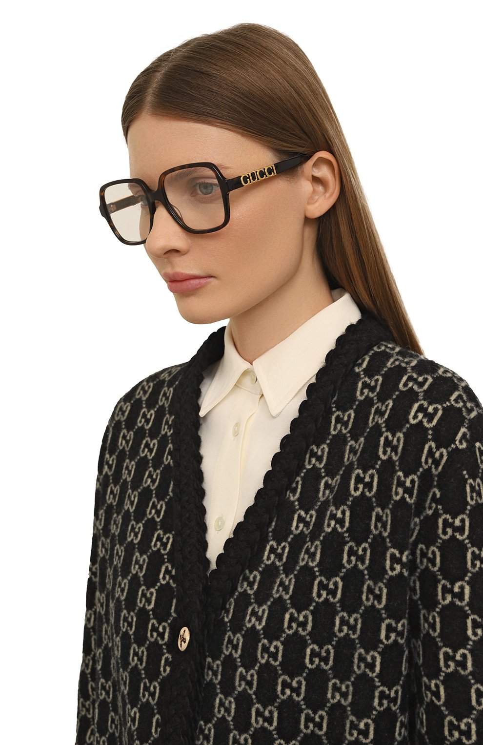 Оправа GUCCI темно-коричневого цвета по цене 39750 руб., арт. GG1193 002, фото 2 Оправа GUCCI, арт. GG1193 002, фото 2